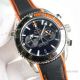 Copy Omega Seamaster Planet Ocean 600m Chronograph Watches Blue Rubber Strap (6)_th.jpg